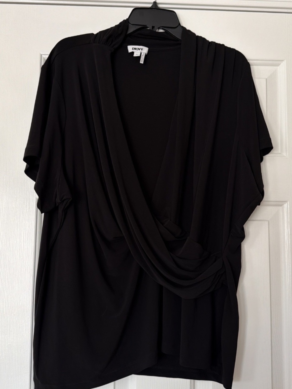 DKNY Wrap Black Top